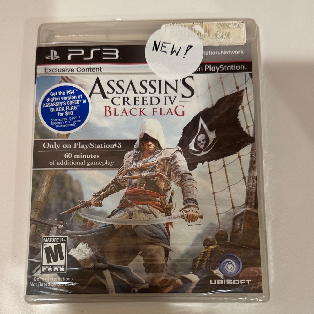 NEW | Unopened | Assassin's Creed IV: Black Flag for PS3